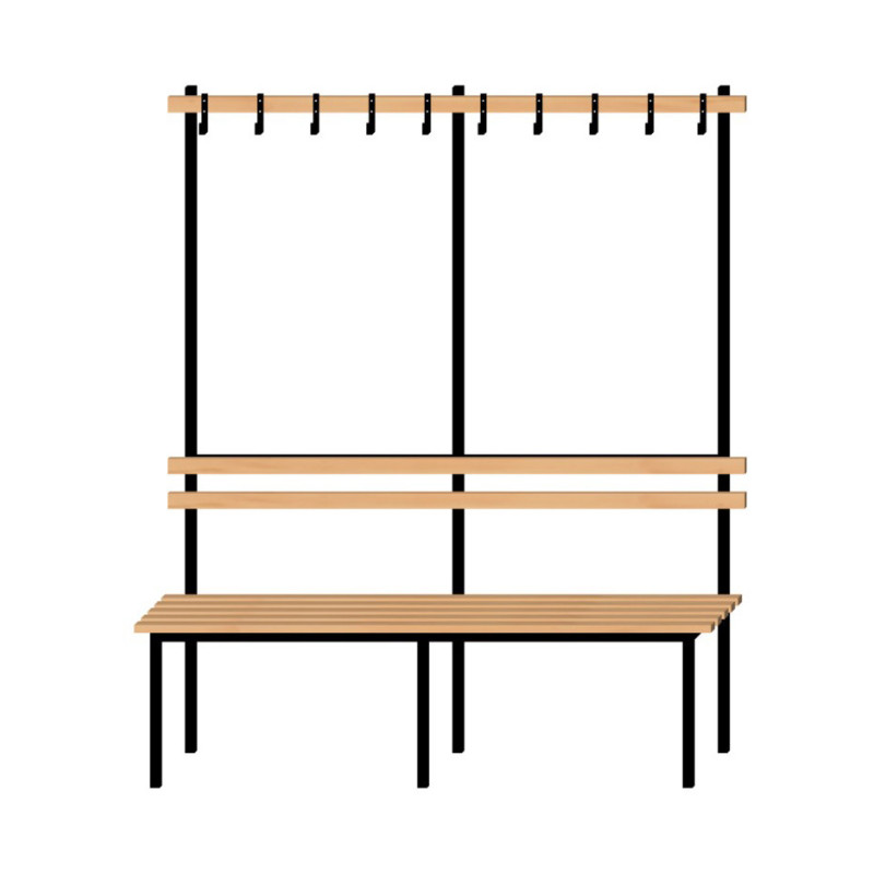 Ławka do szatni z wieszakiem 150 D