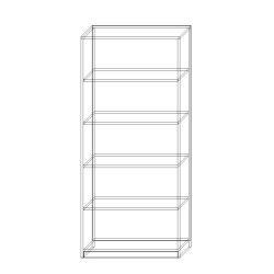 Regał S1 Szkolny do Klasopracowni Biblioteki