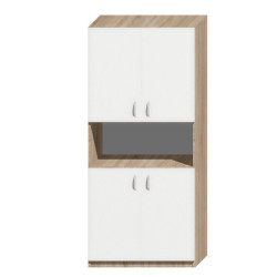 Szafa Biurowa S5 Zamykana/Otwarta 3 Strefy Płyta 18 mm | Asgard