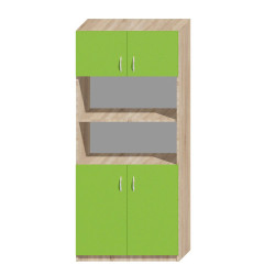 Szafa Biurowa S7 5 Stref Zamykane i Otwarte Płyta 18 mm | Asgard