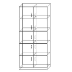 Szafa S9 z 10 Zamykanymi Skrytkami Depozytowymi Płyta 18 mm | Asgard