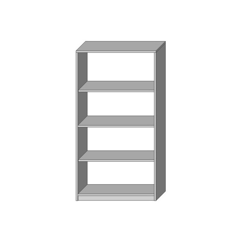 Regał S1W150 Niski 150 cm Otwarte Półki 80 cm Płyta 18 mm | Asgard