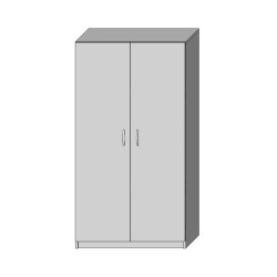 Szafa Biurowa S2W150 Zamykana 150x80 cm Blat Płyta 18 mm | Asgard